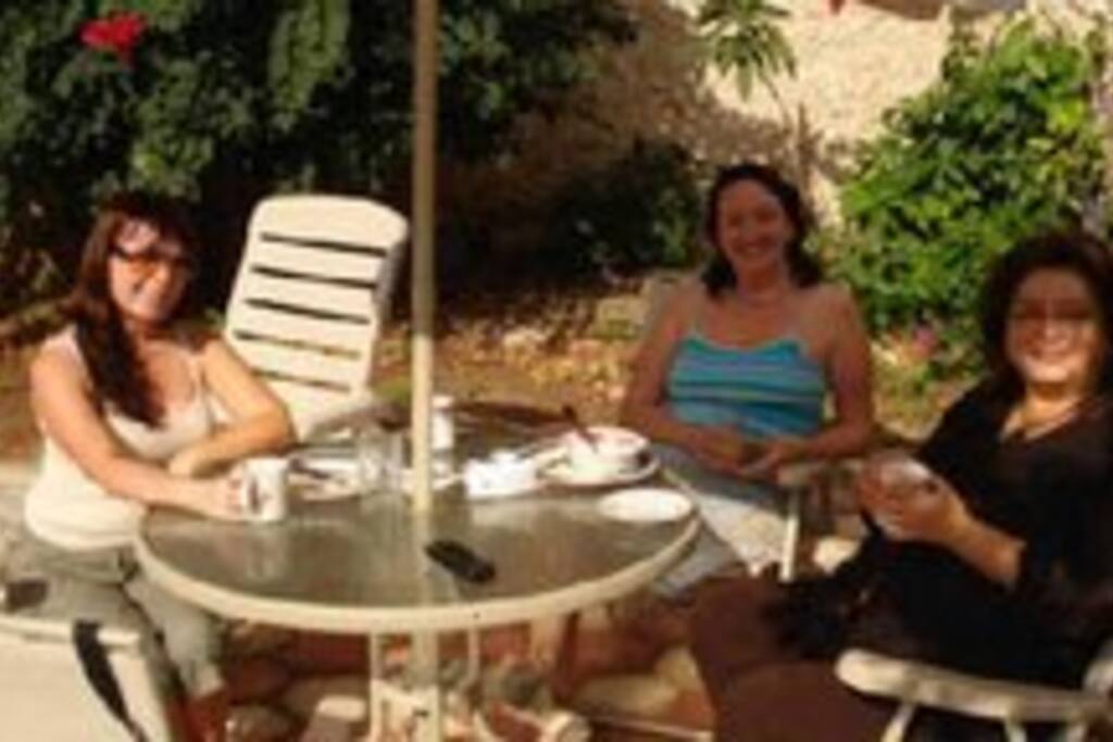 Breakfast by the pool