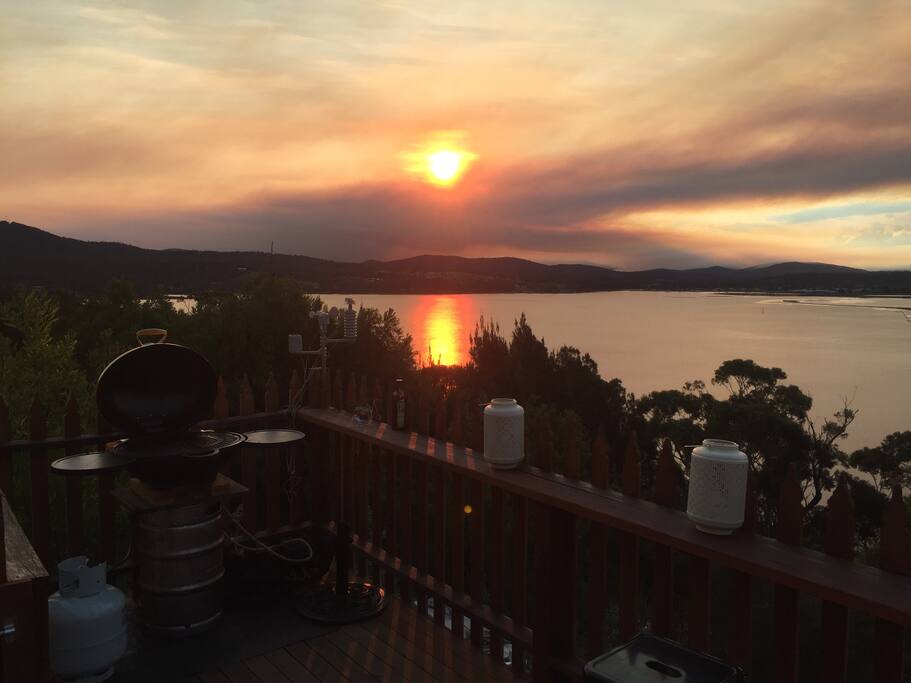 Sunset from the deck