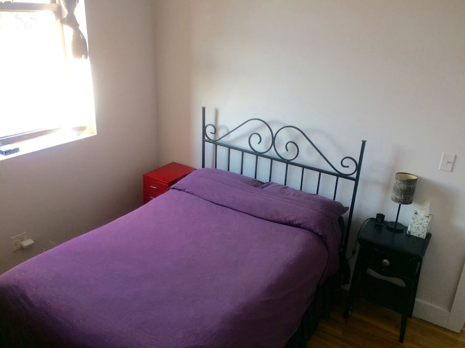 Bedroom - it's a bit empty, but I'm working on decor.