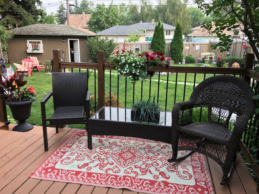 Relax and enjoy dinner on your deck
