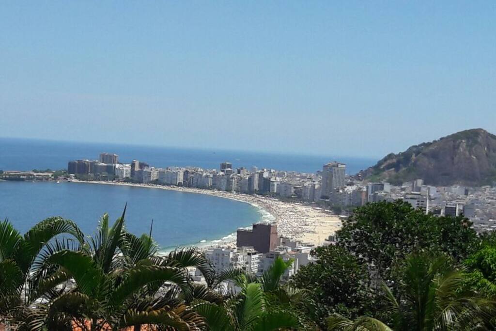 View to the curve of Copacabana