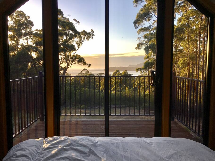 Wake up to this view from the upstairs master bedroom