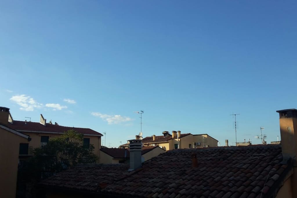 view of the roofs