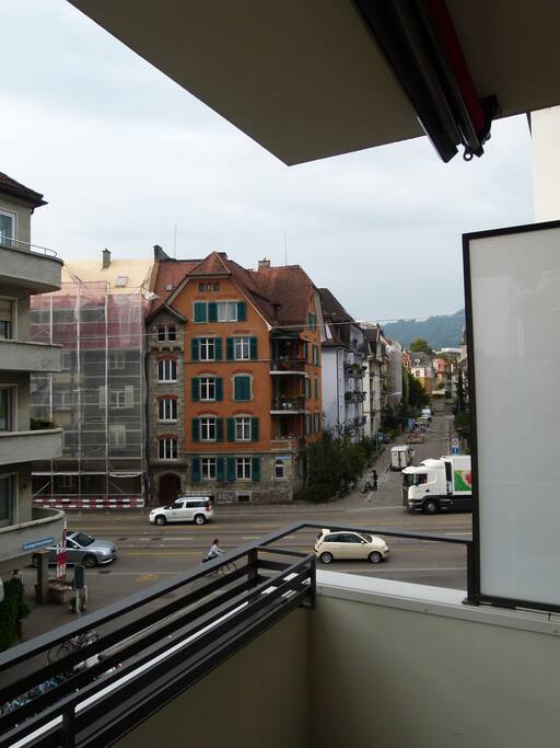 Shared balcony to have nice meal