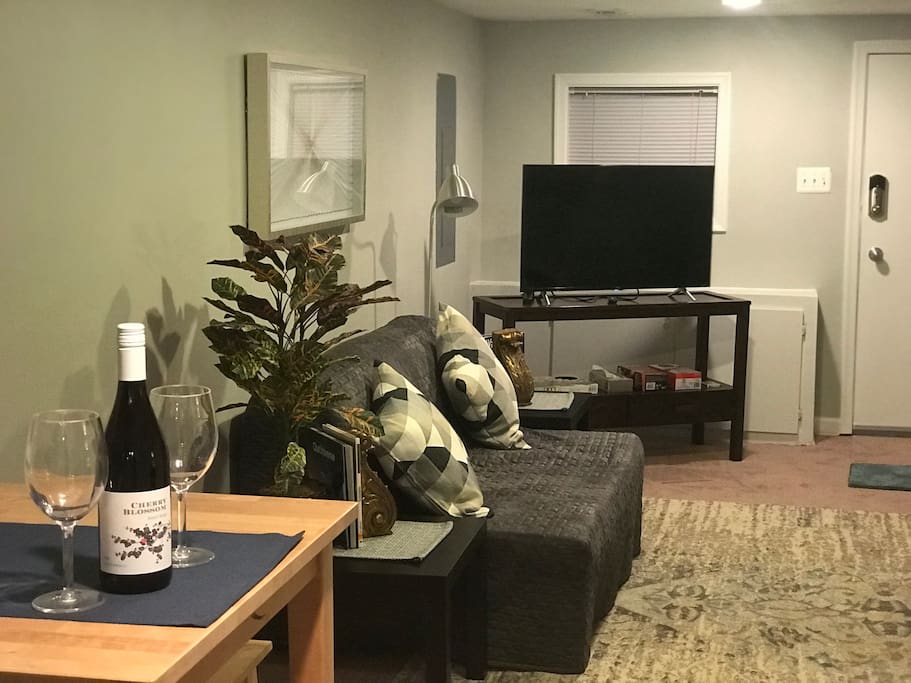Enjoy a bottle of wine on us, as you watch the fascinating documentary on our Wifi connected Smart-TV.