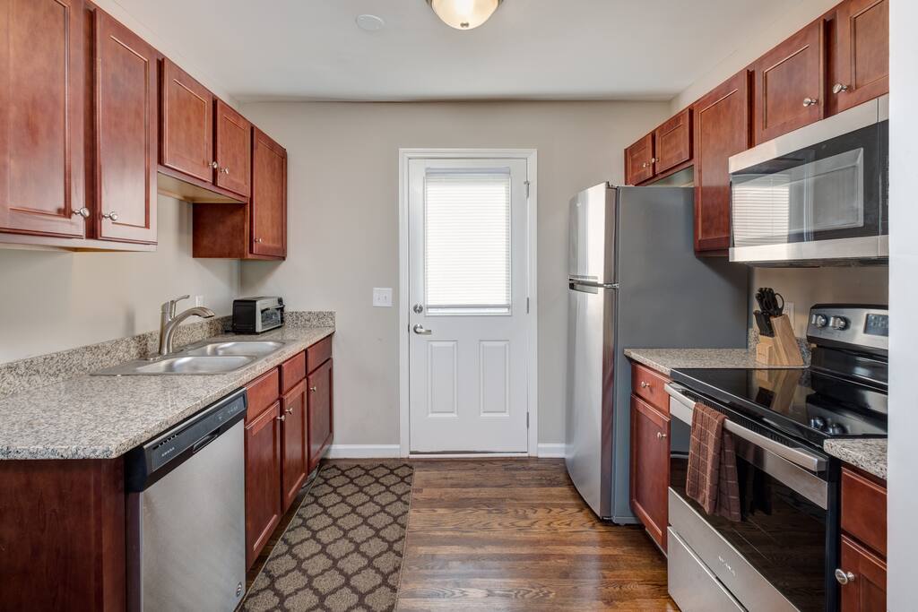 This recently renovated unit includes a beautifully upgraded kitchen.