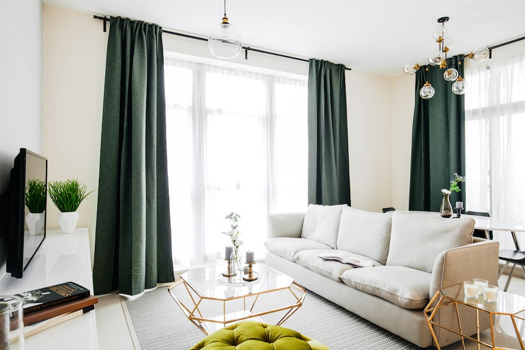 Design accents on point in the Living Space