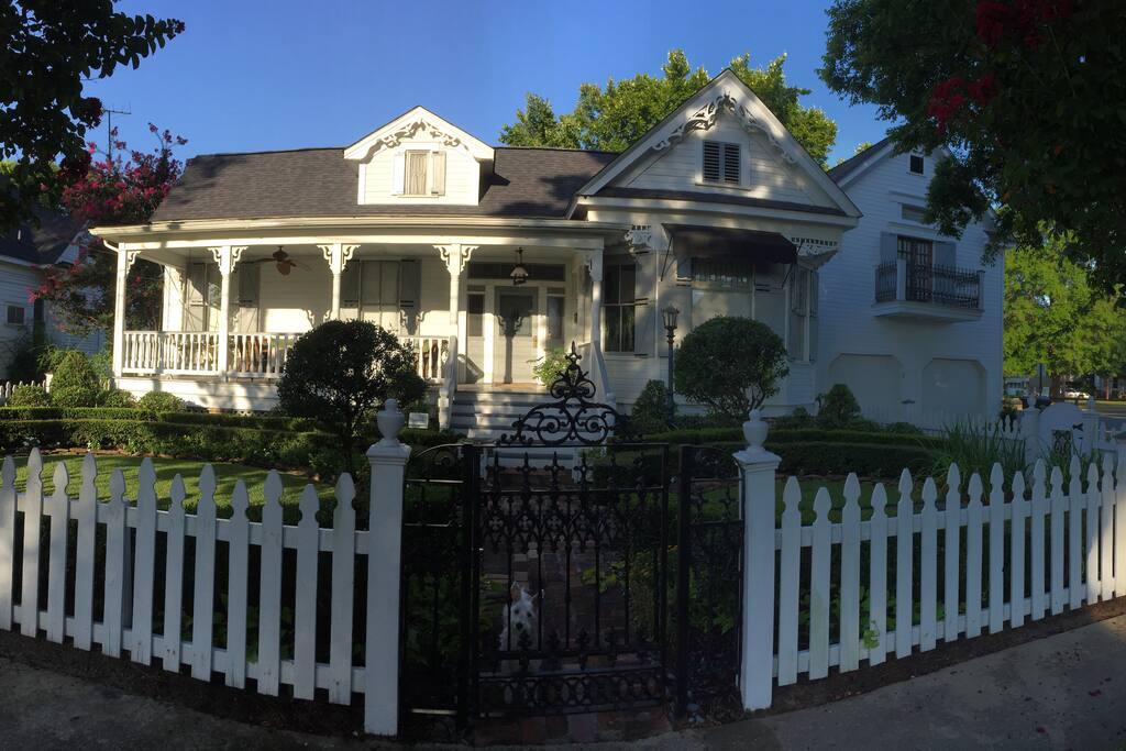 Home and carriage house front view