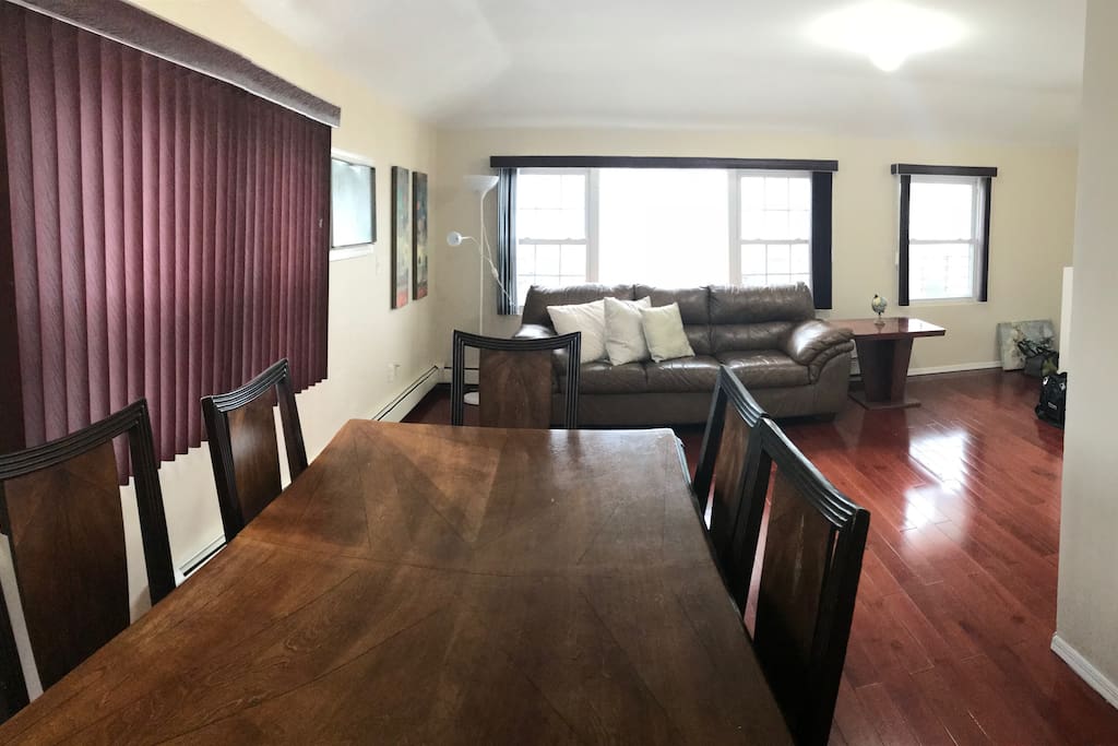 From dinning table to living room