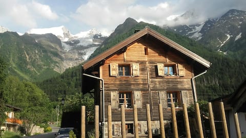 2 bedrooms with sloping ceilings in a cottage