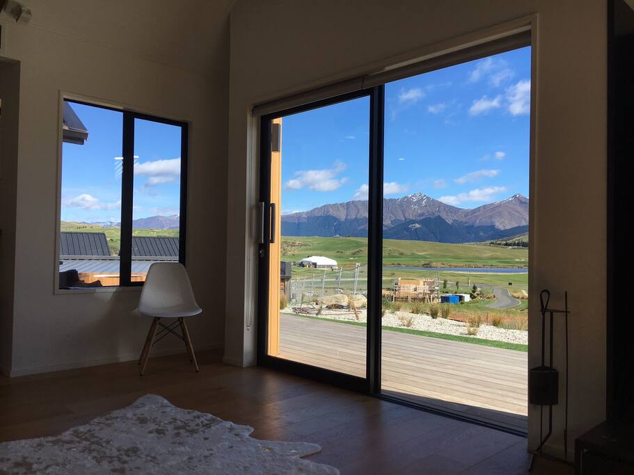 North facing living with decks off lounge and master suite.