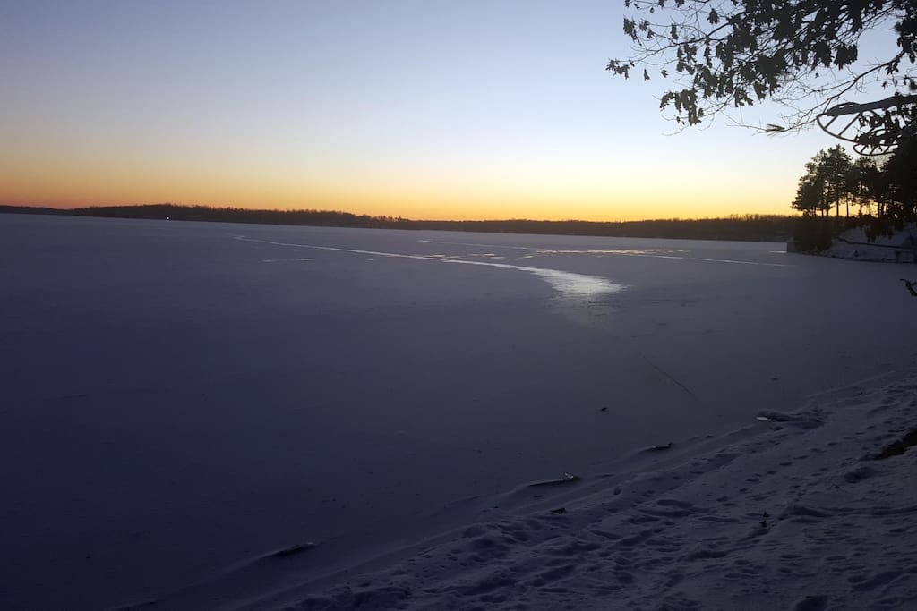 Winter sunsets call to explore.