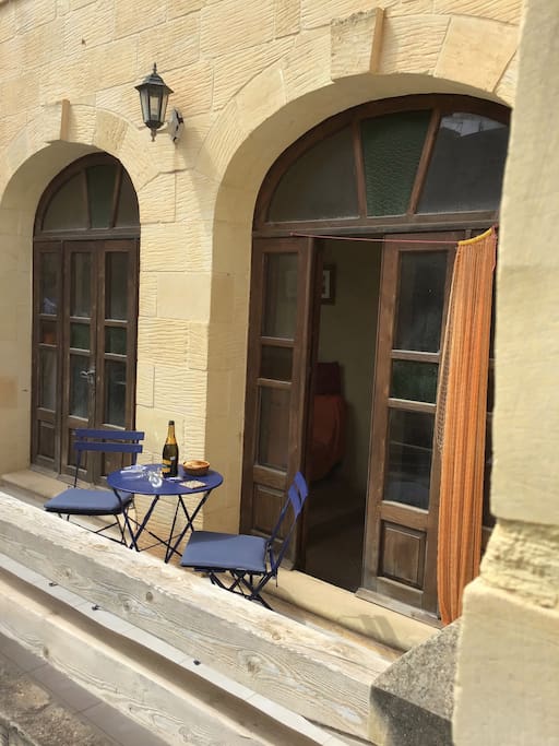 The private terrace