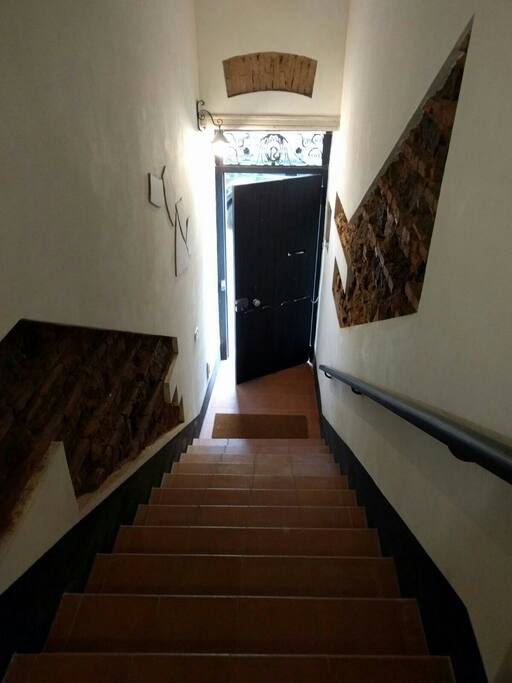 The entrance