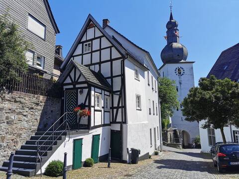 300 years old house in historical old town