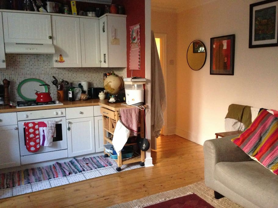 Open plan kitchen lounge