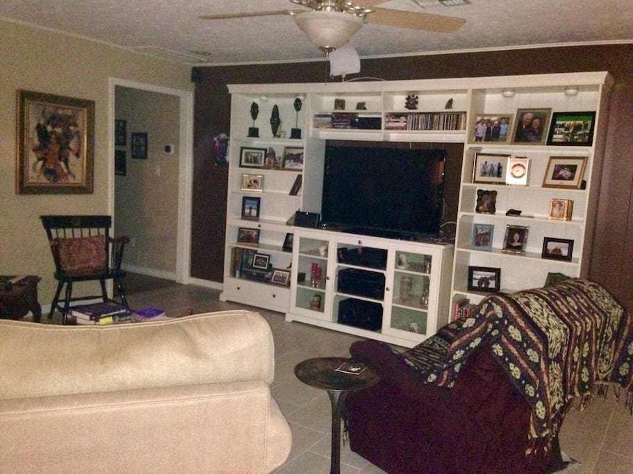 The shared living room.
