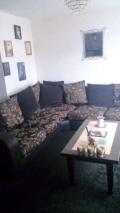 Giant sofa in the living room