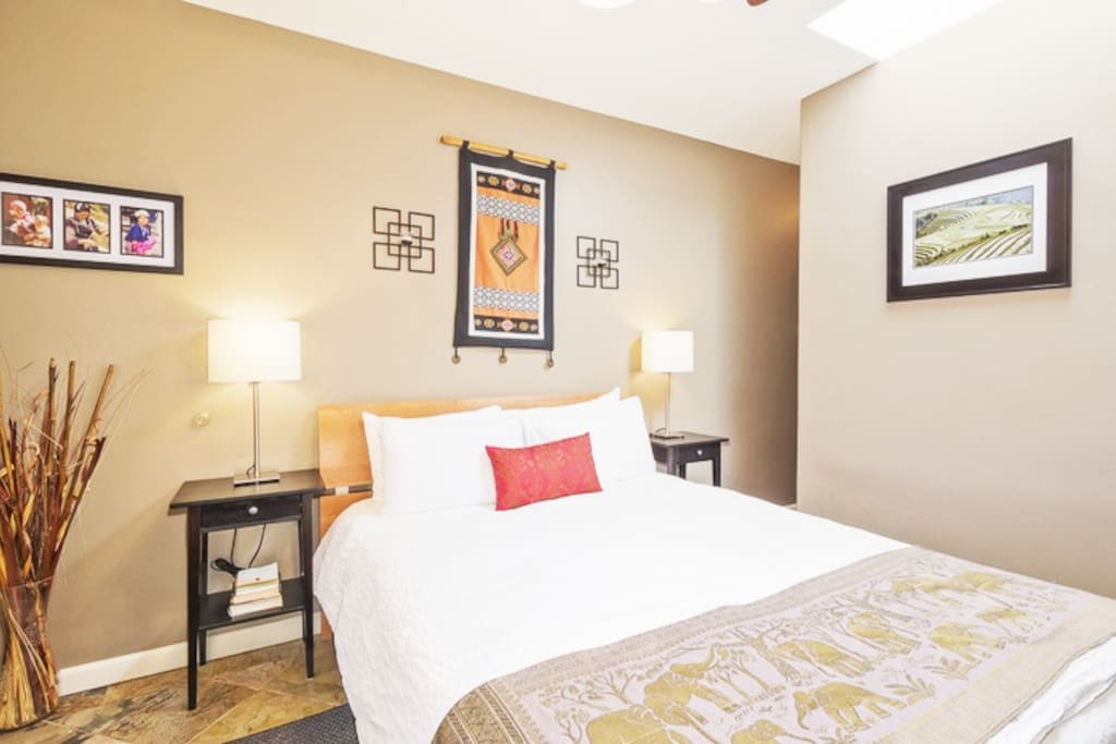 Comfy queen size bed