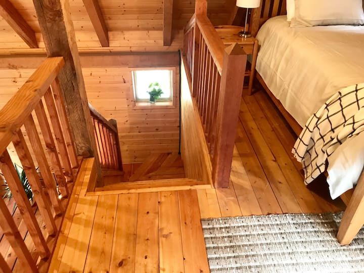 Escaleras desde el dormitorio loft