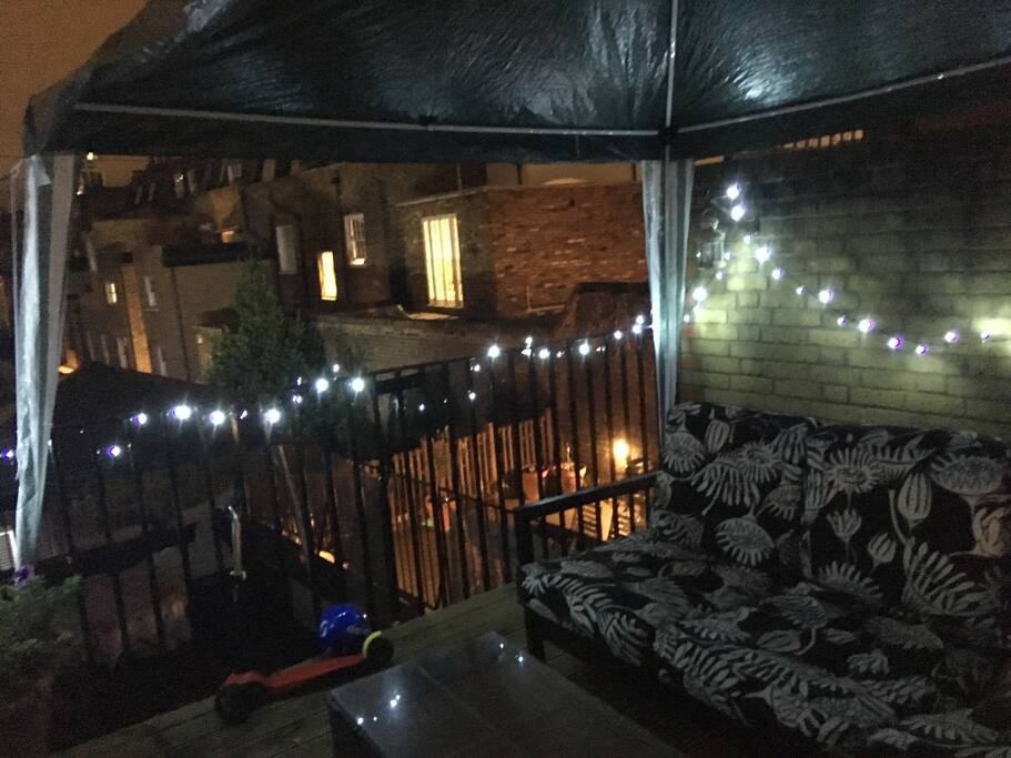 Large out door area with sofa