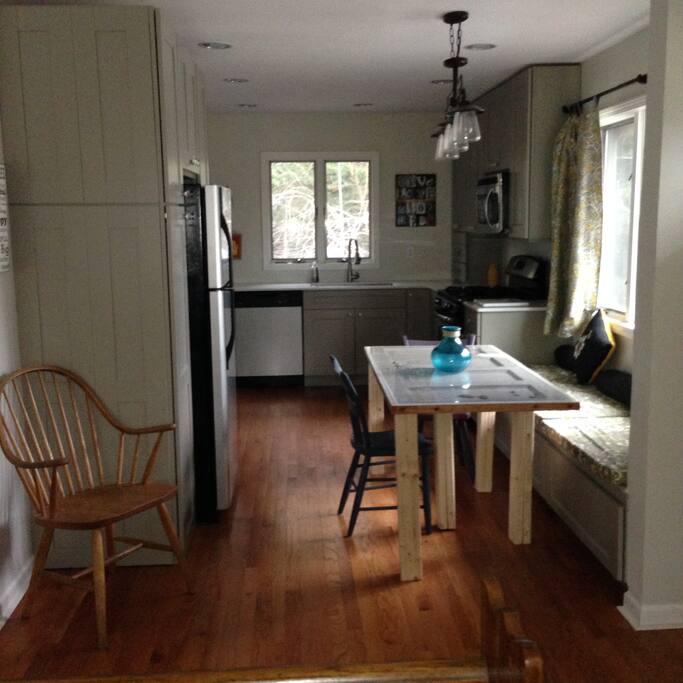 Open kitchen/living area