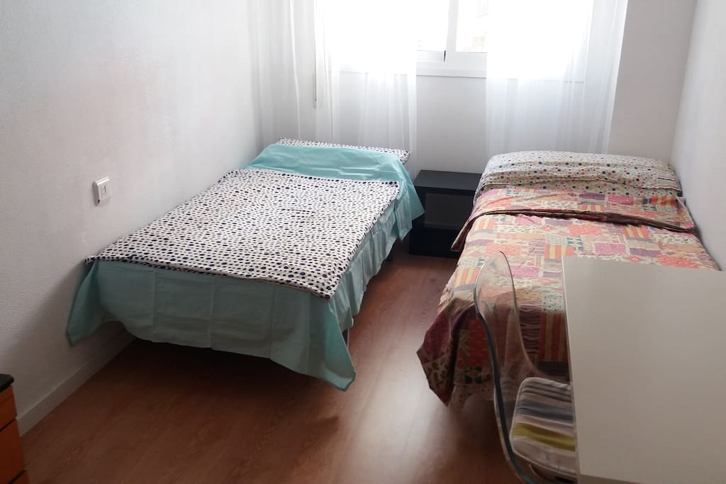 Your Room. We clean the sheets, you don't have to bring them..;)