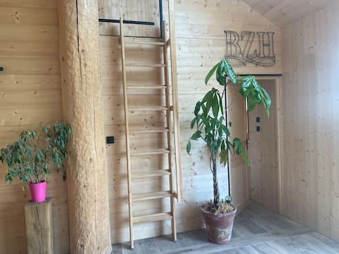 Successful Airbnb property: Breton countryside chalet with Nordic bath in Plouarzel