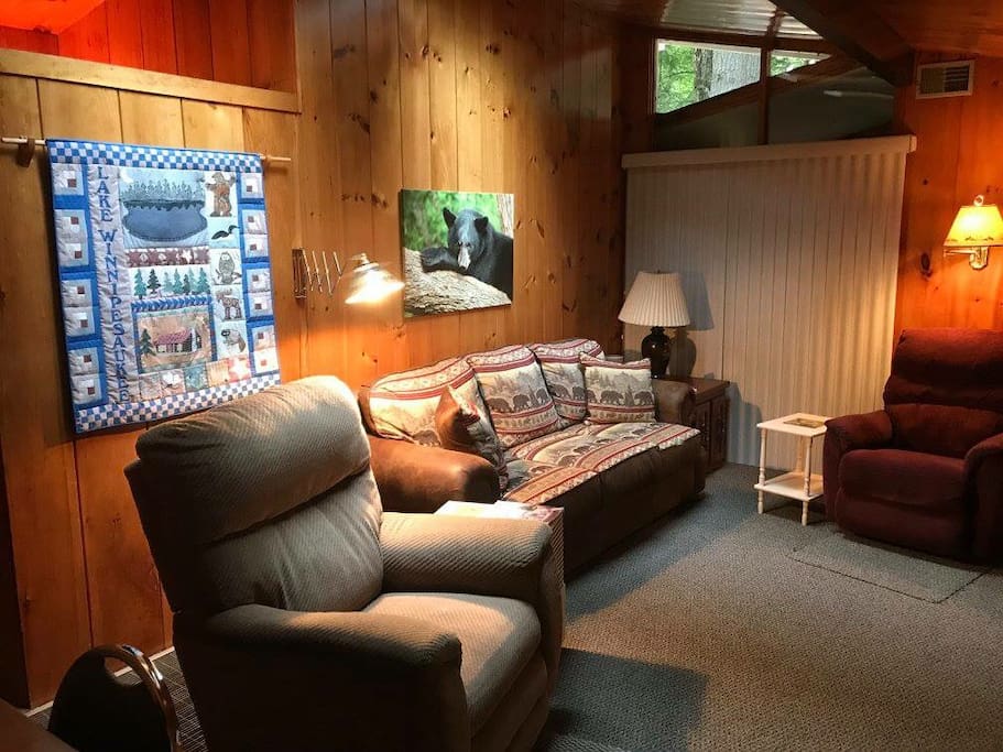 Living room from Cabin entry