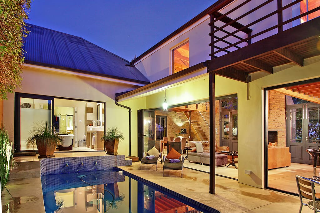 Pool and living area