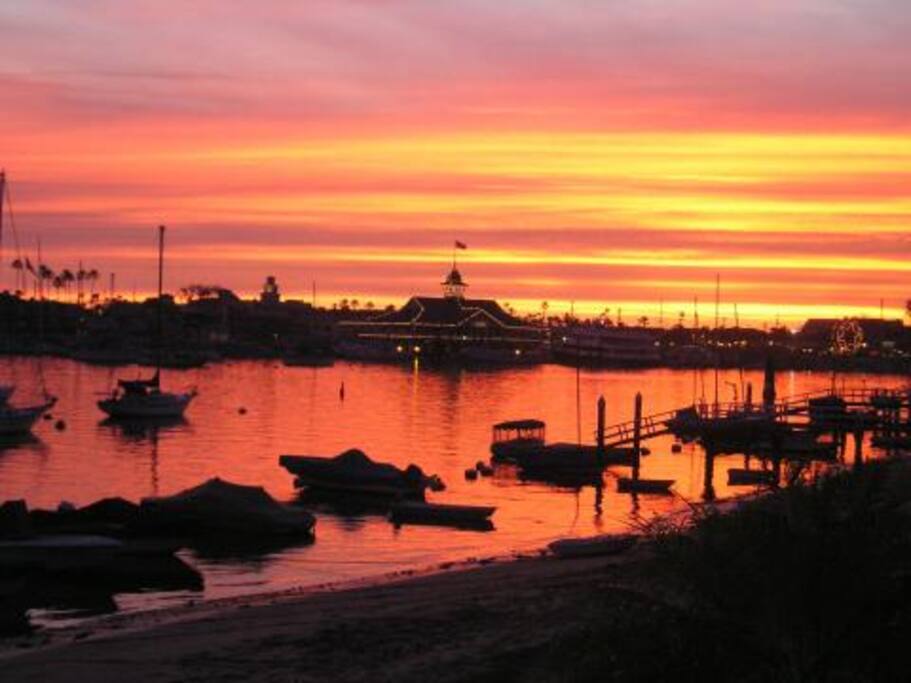 Sunset view just steps away
