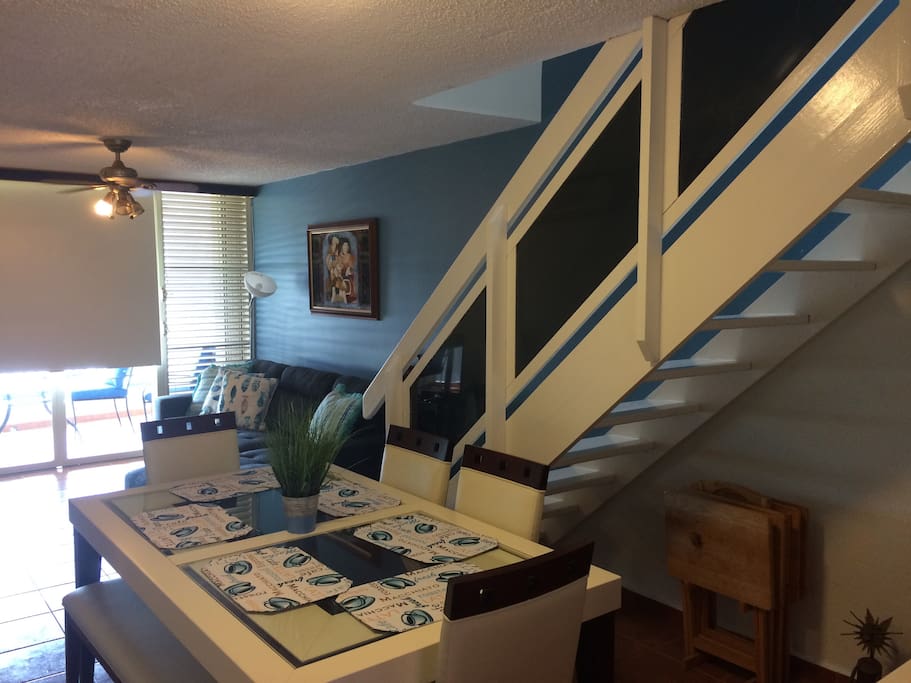Dining living room area is fully air-conditioned