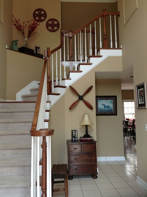 Whimsical, cozy foyer