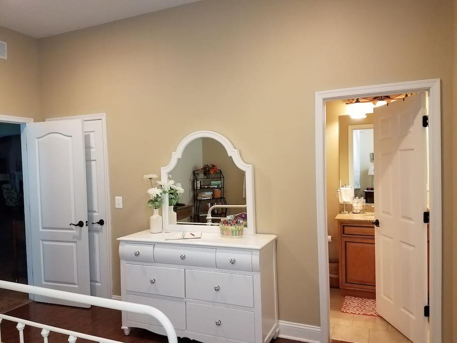 Dresser and large closet