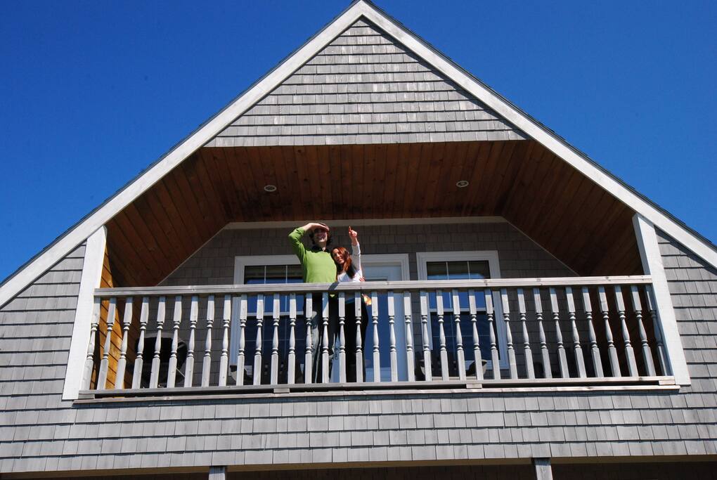 Enjoy a view of the lake from your private deck
