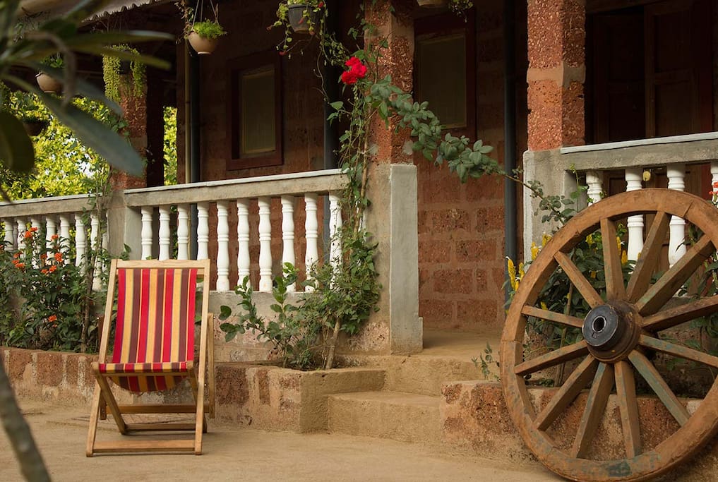 Backyard verandah connecting all the three rooms...