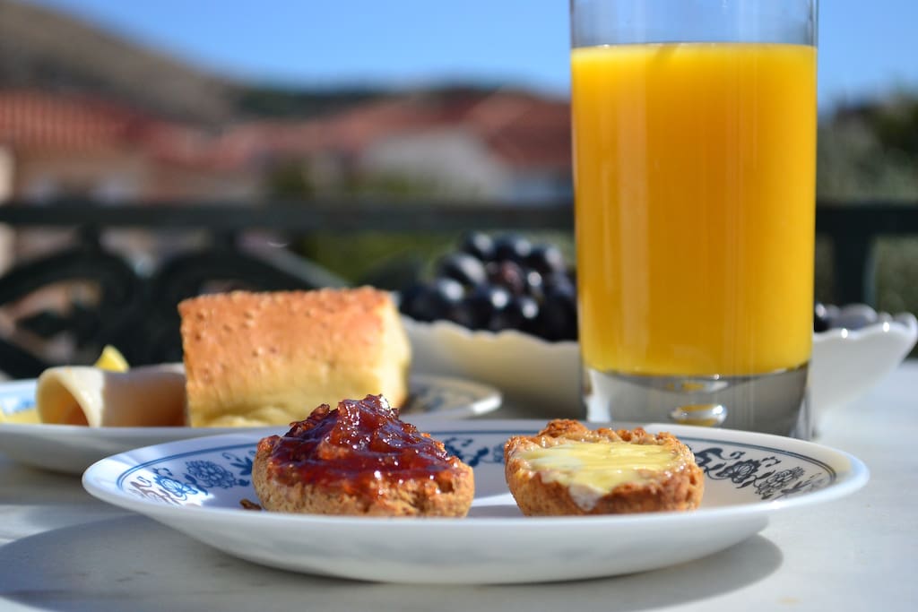 breakfast on the balcony