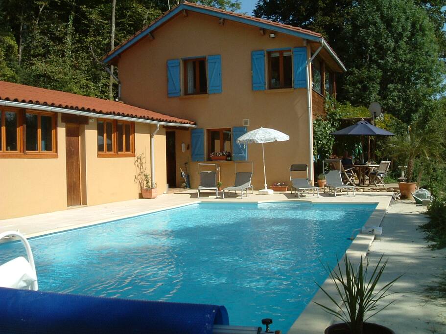 The main house and the pool