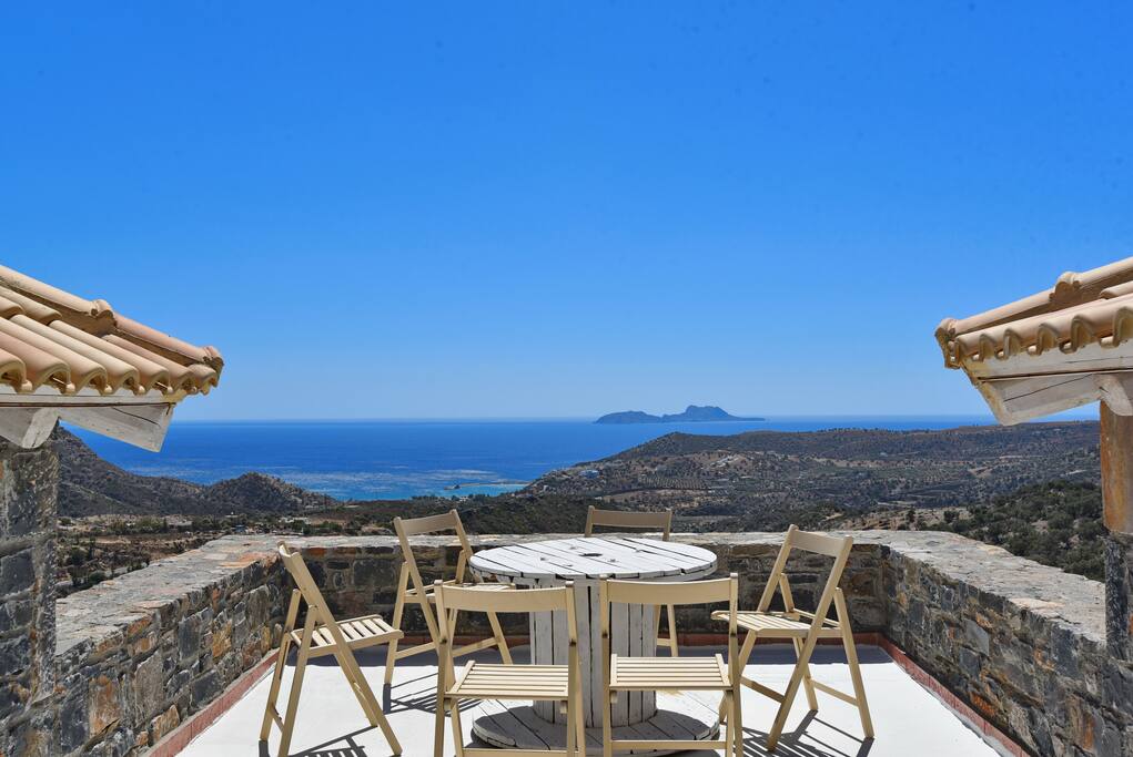 View of Paximadia Islands from Private Balcony