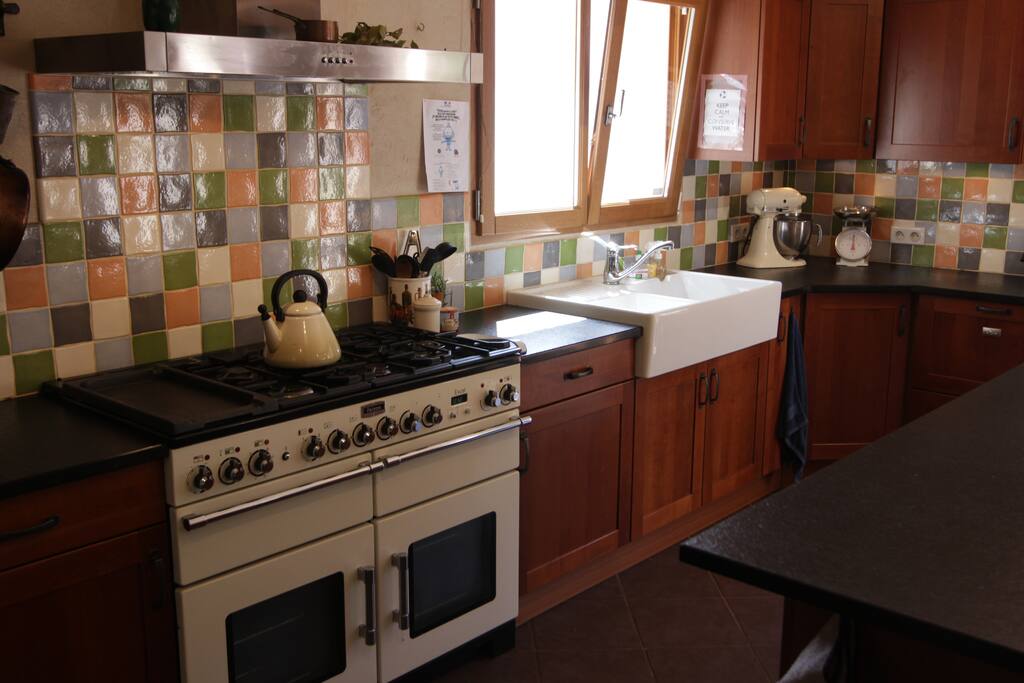 Professionally stocked kitchen