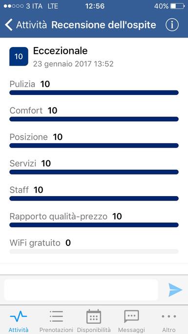 Recensioni su booking