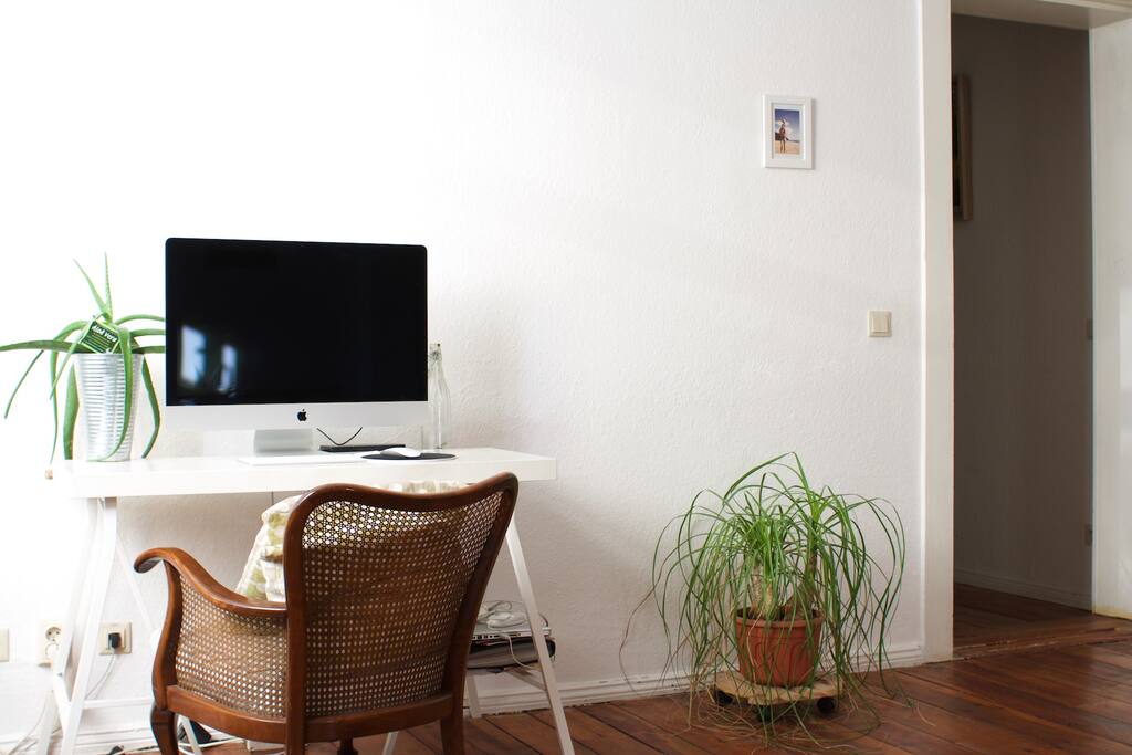 You can work here if you want (but the iMac won't be there ;-) )