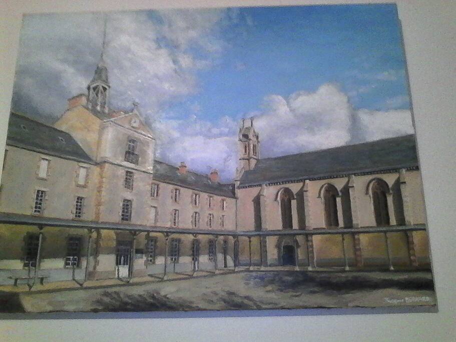 A painting of the College by a local artist.