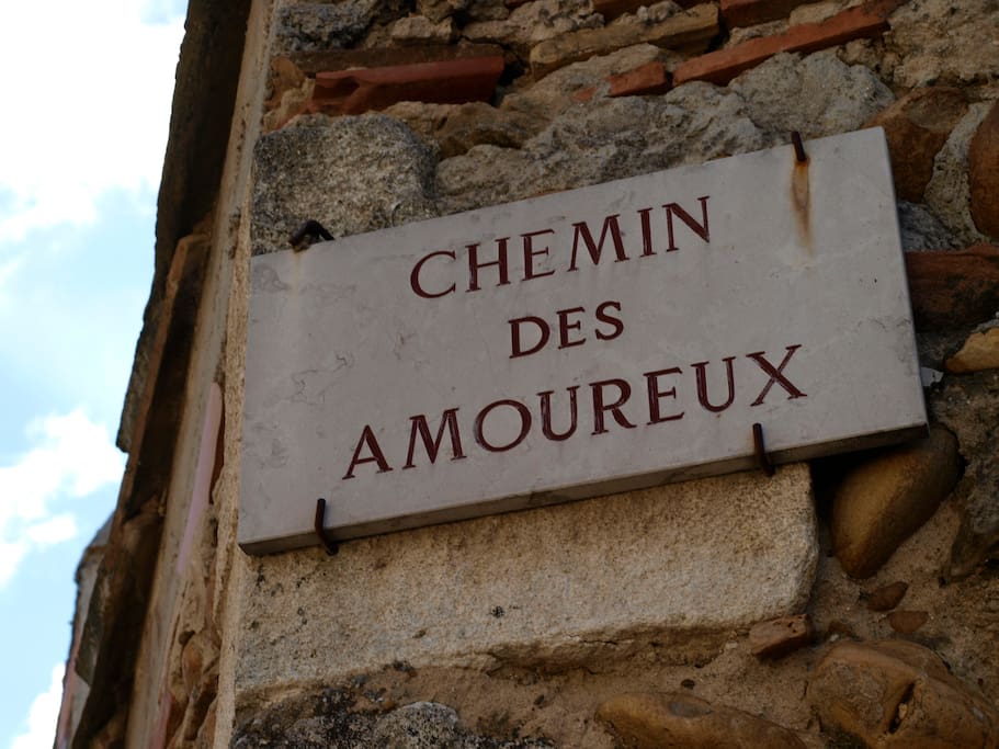Our street name... Lover's lane... we just couldn't resist :-)