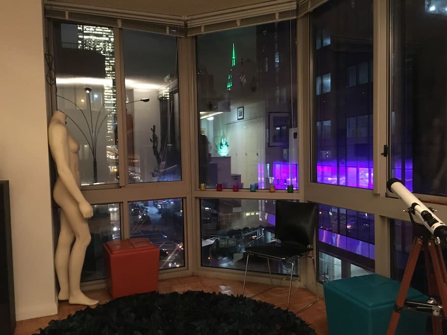Floor to Ceiling windows for a nice view