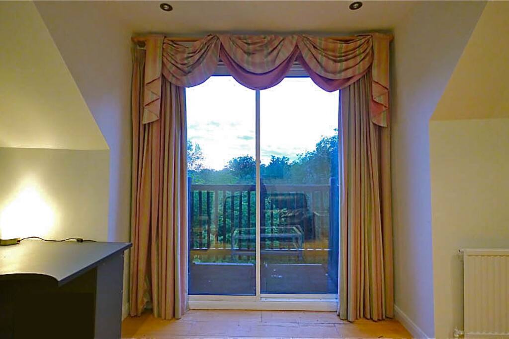 The balcony with a view
