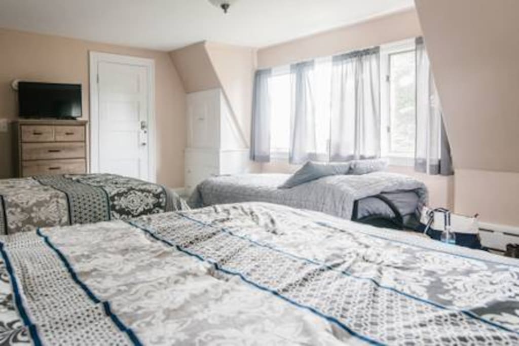 Room 7/ 2 Queen beds and a queen futon