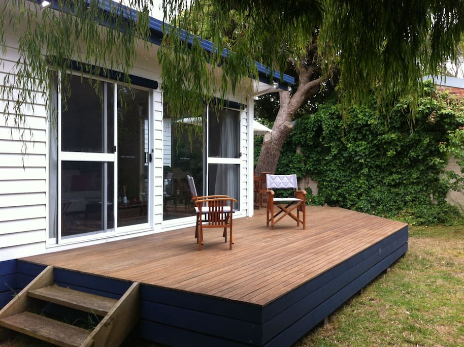 Back deck for relaxing