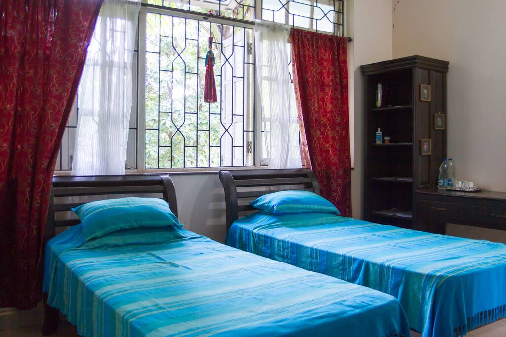Large Comfy Beds can be joined to sleep 3 Adults / Kids