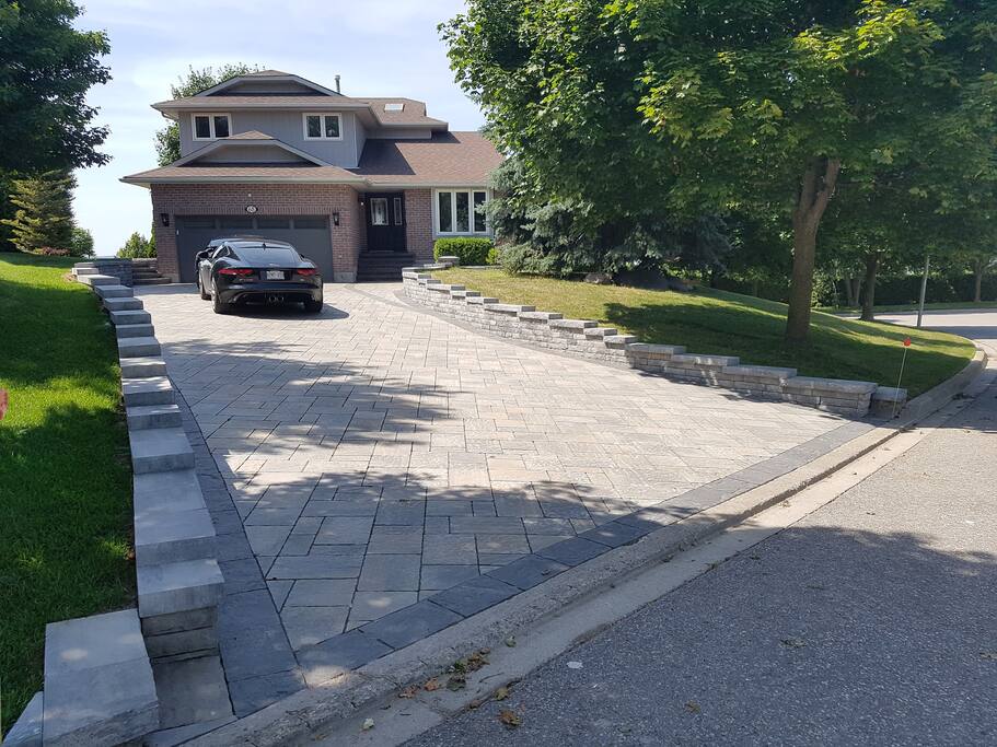 Driveway can fit up to 6 cars!
